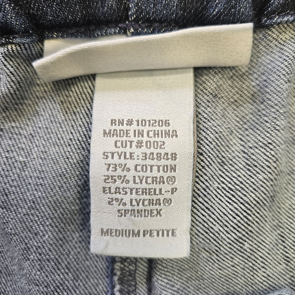 Soft Surroundings pull on skinny straight ankle jeans. - Picture 4 of 5